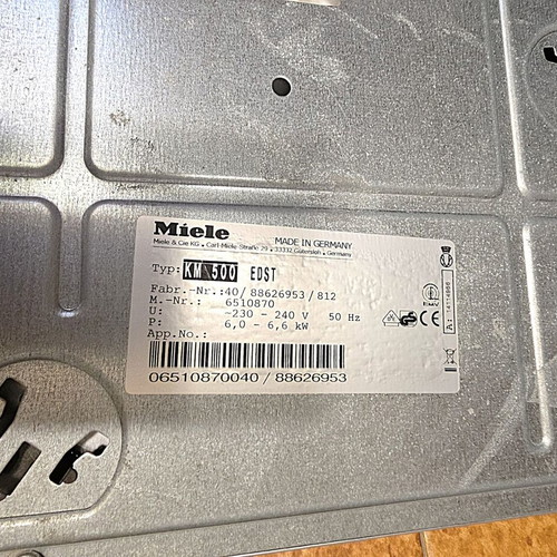 Miele Ceramic Hob 4 Zones with Inox Frame New