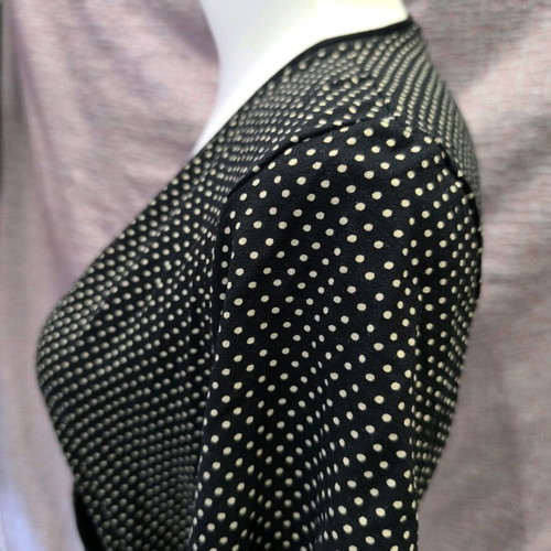 Krouaze black polka dot blouse S.Oliver size M-L, like new