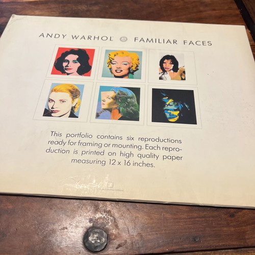 Andy Warhol Familiar Faces used, contains two of six works