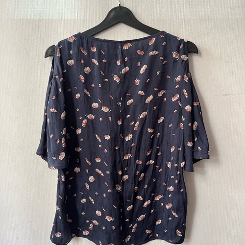 Mango shirt top used, size S, blue and pink