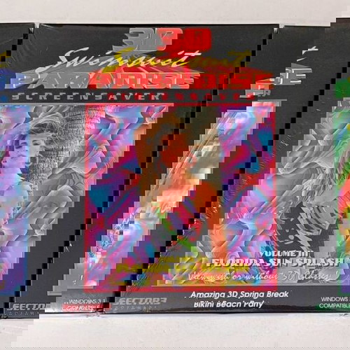 PC - 3D Swimsuit Paradise Screensaver Collection I,II,III (Big Box, Sealed) *Sector3*