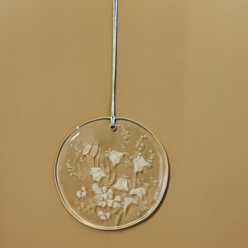 Vintage Wiesengrund crystal suncatcher, 15cm, Germany