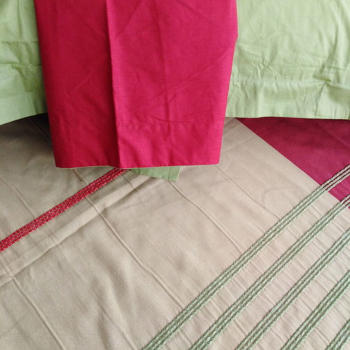 Summer blanket super king size with 2 Oxford percale pillowcases