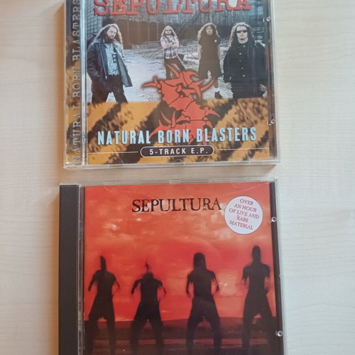 Sepultura Blood Rooted and Natural Born Blasters CDs, metal
