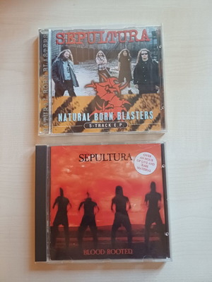 Sepultura Blood Rooted and Natural Born Blasters CDs, metal