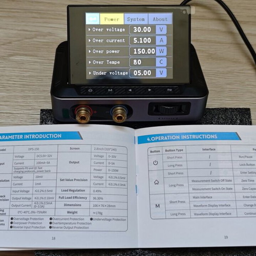 FNIRSI DPS-150 Programmable Laboratory Power Supply 0-30V 0-5A New