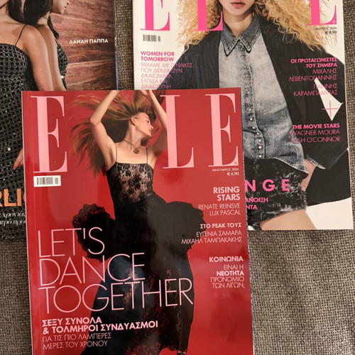 Elle, Madame Figaro & Shape magazines, set of 5