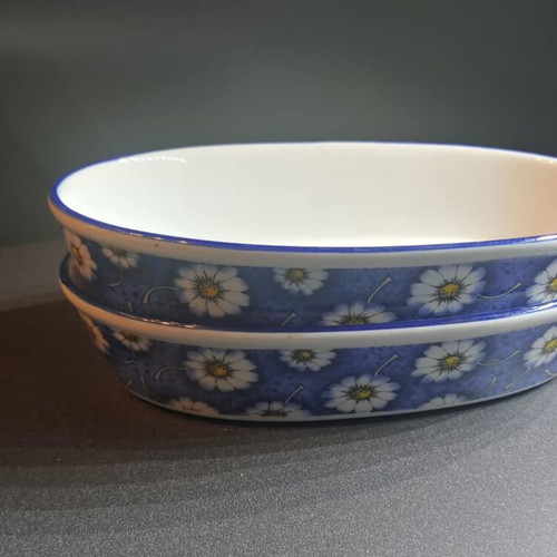 Porcelain bakeware new, set of 2, Vicko fine porcelain