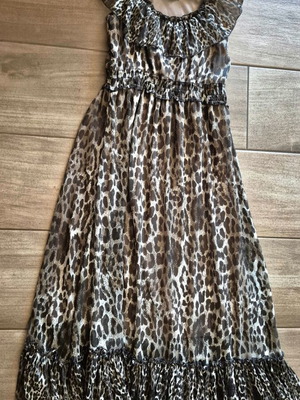 Gina Tricot Leopard Dress Medium Like New