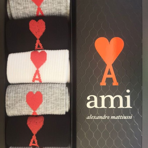 AMI Original Socks Set of 6 Pairs New