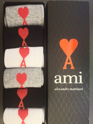 AMI Original Socks Set of 6 Pairs New