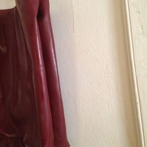 Vintage Delany shoulder bag used, red