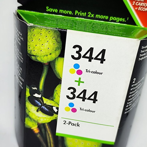 HP 344 Tri-colour Ink Cartridges 2-Pack new, sealed
