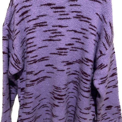 Long-sleeved jumper like new, size M, black and purple