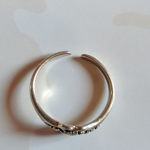 Silver 925 toe ring with butterfly new