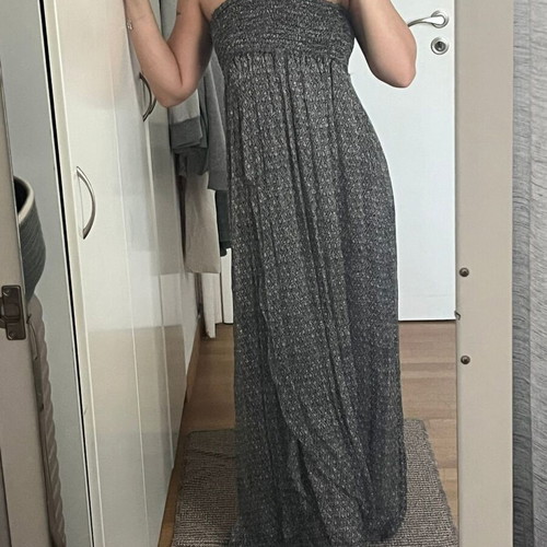 Zadig & Voltaire Silk Maxi Dress like new, grey, one size