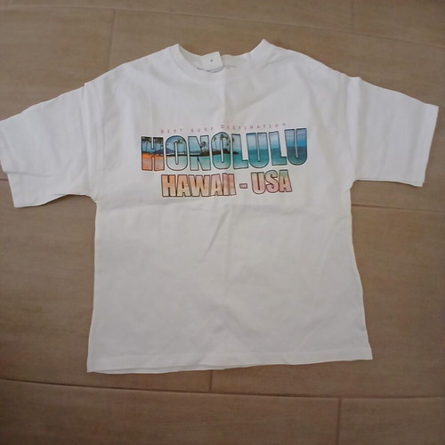 Zara Honolulu white short-sleeve T-shirt, size 11-12y