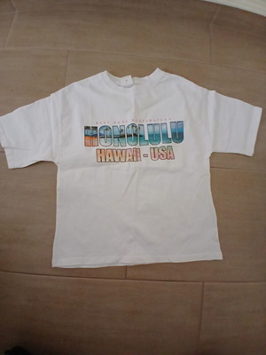 Zara Honolulu white short-sleeve T-shirt, size 11-12y