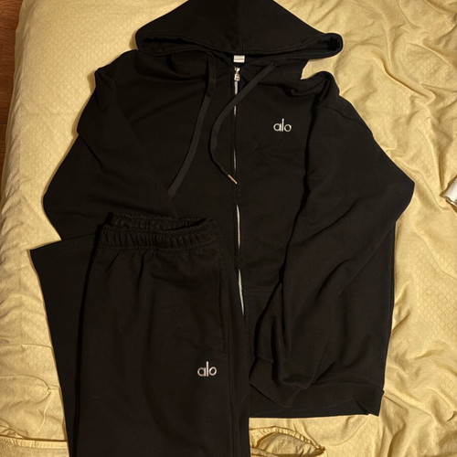 Alo Yoga unisex tracksuit set new, black, size XL