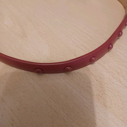 Liu jo belt thin with studs like new, red size 85