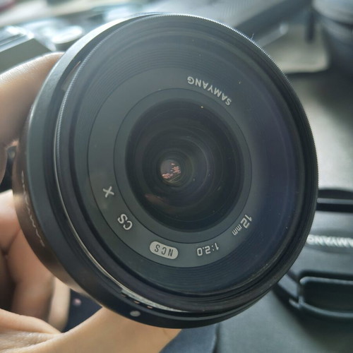 Fujifilm XT-200 camera body with Samyang 12mm f/2.0 NCS lens