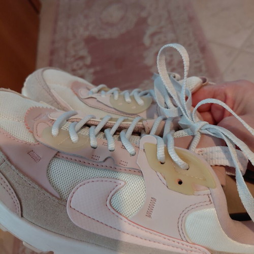 Nike Air Max women's athletic shoes used, pink shades