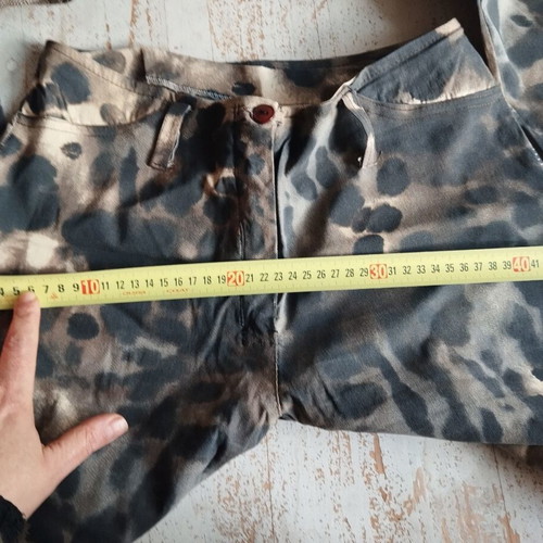Pants abstract pattern like new, multicolored, size S