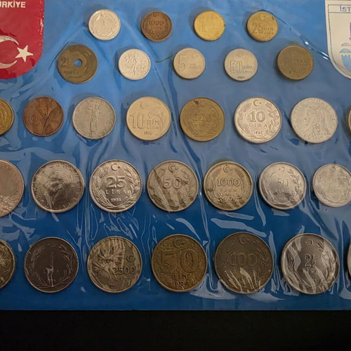 Turkish coins like new, pack of 32 pieces