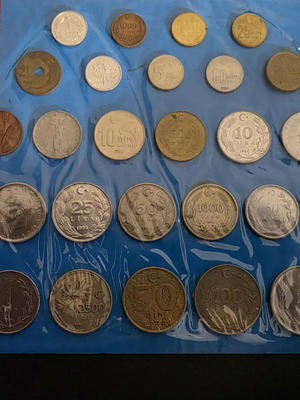 Turkish coins like new, pack of 32 pieces