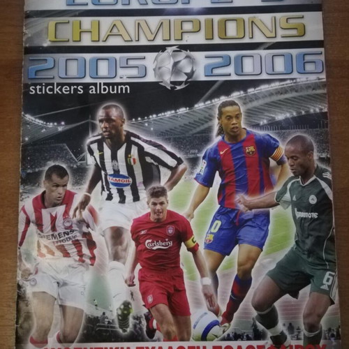 Mega Pack Golden Shop 3 used sticker albums with 960+ stickers 2005-2006