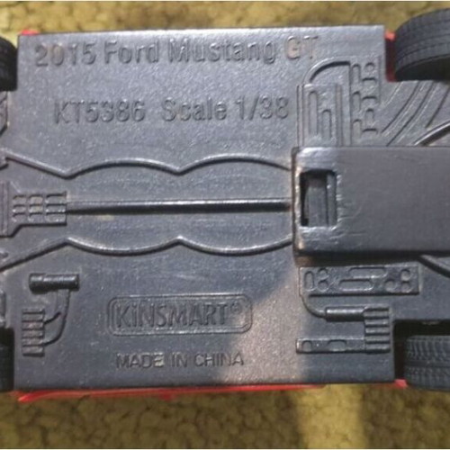 Ford Mustang GT 2015 die-cast car used, pull-back action
