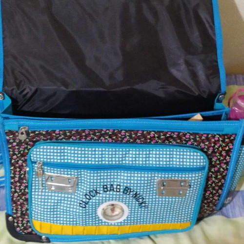 Clock Bag by Nicki new school bag for girls with umbrella and clock