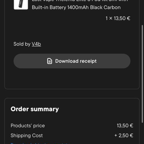 Lost Vape pod system with liquid