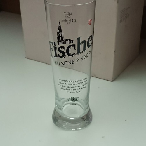 Fischer beer glasses pack of 6, new