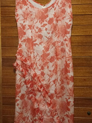 Silk sleeveless floral dress PERSONNE size XL