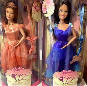 Barbie 12 Dancing Princesses Edeline & Cortney NIB