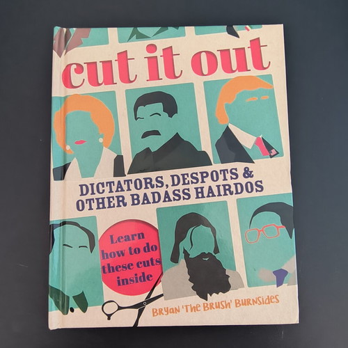 Cut It Out book like new, English, dictators' hairstyles
