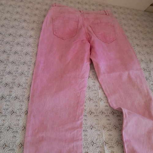 Benetton women's pink jeans size M like new