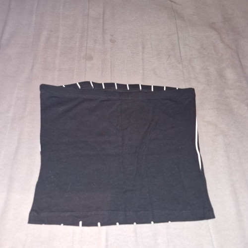 Pink Woman strapless top black size L like new
