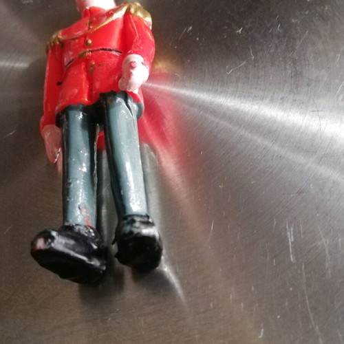 Vintage plastic soldier used with wear