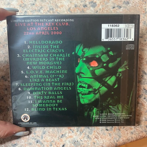 W.A.S.P. The Sting CD Limited Edition like new, metal