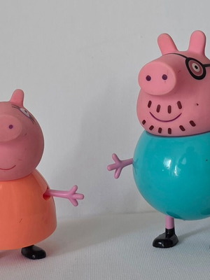 Φιγούρες Peppa Pig μεταχειρισμένες, Μπαμπάς Γουρουνάκης και Μαμά Γουρουνίτσα
