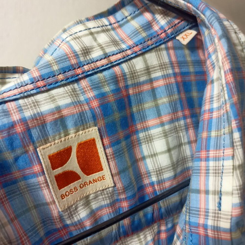 Boss Orange shirt like new, 100% cotton, size XXL, colorful