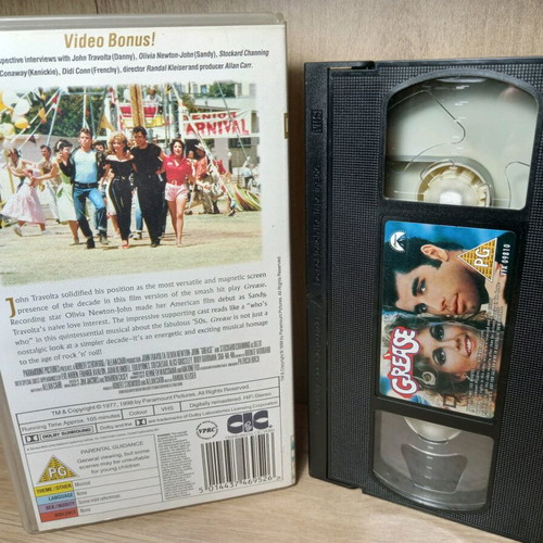 Grease VHS like new, no subtitles, English version