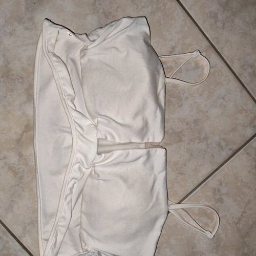 Swimwear bustier like new, white, size L