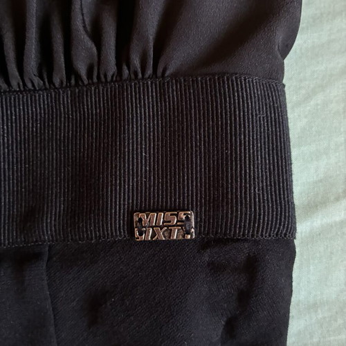 Miss Sixty vintage Y2K black ruched bodycon dress size XS like new