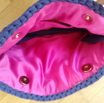 Handmade purple bag like new