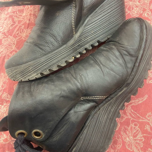 Fly London ankle boots used, size 39, black, genuine leather