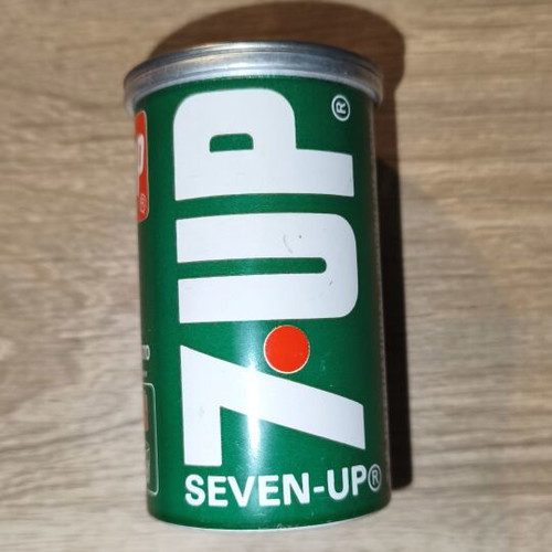 Vintage 7-Up Can Miniature Pencil Sharpener used