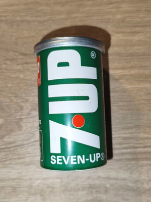 Vintage 7-Up Can Miniature Pencil Sharpener used